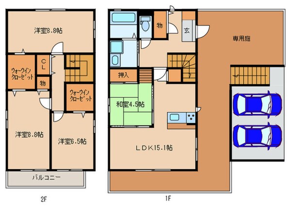 レトアＡの物件間取画像